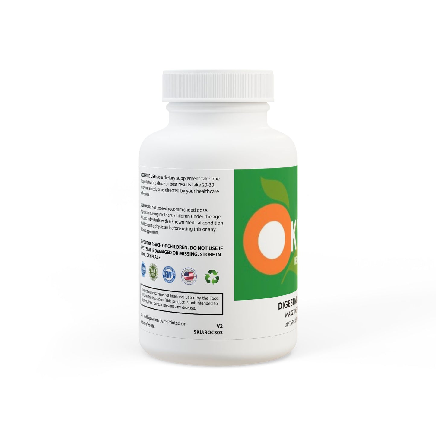 Digestive Enzyme Blend Supplement (60 Capsules)