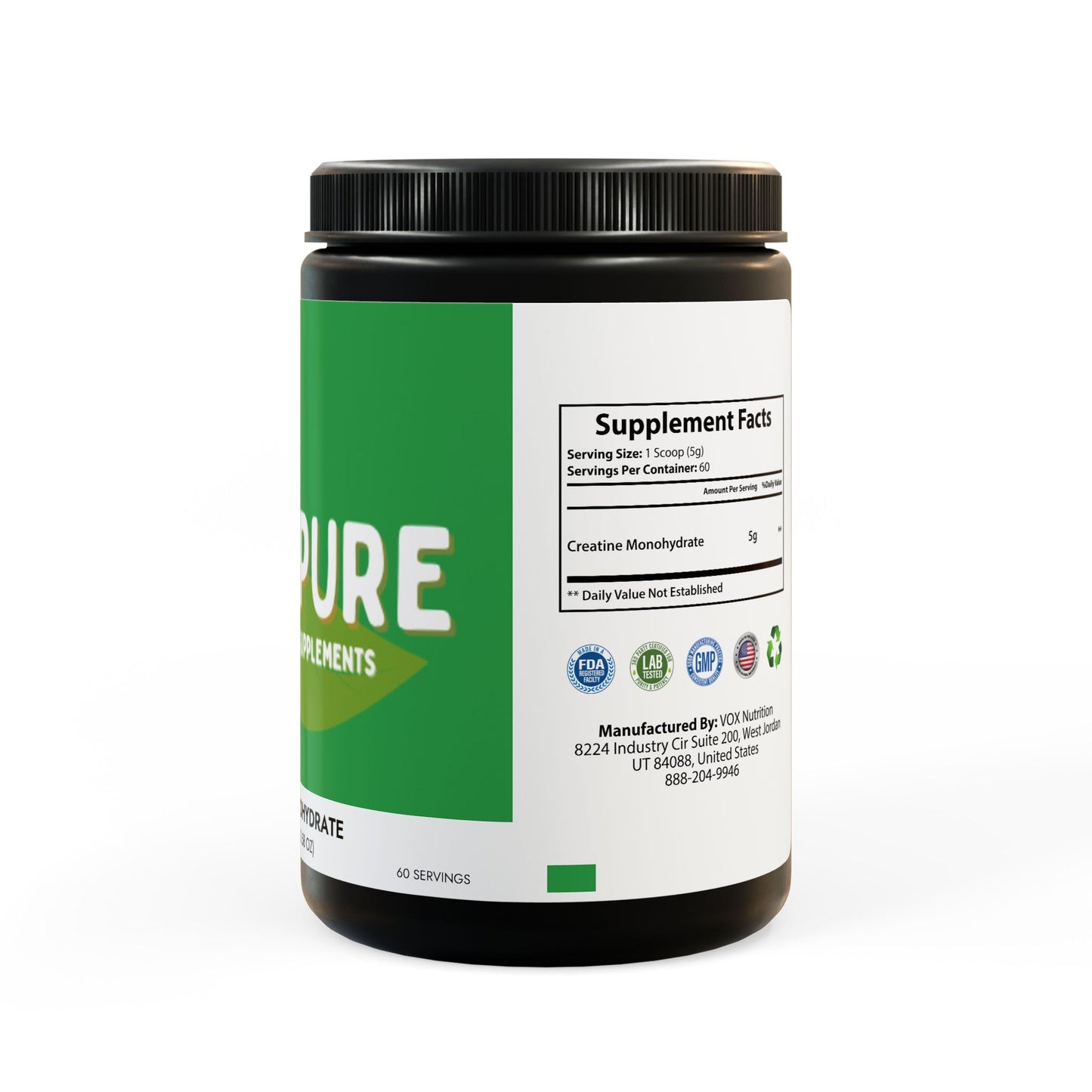 Creatine Monohydrate Supplement (300g, 10.58oz)