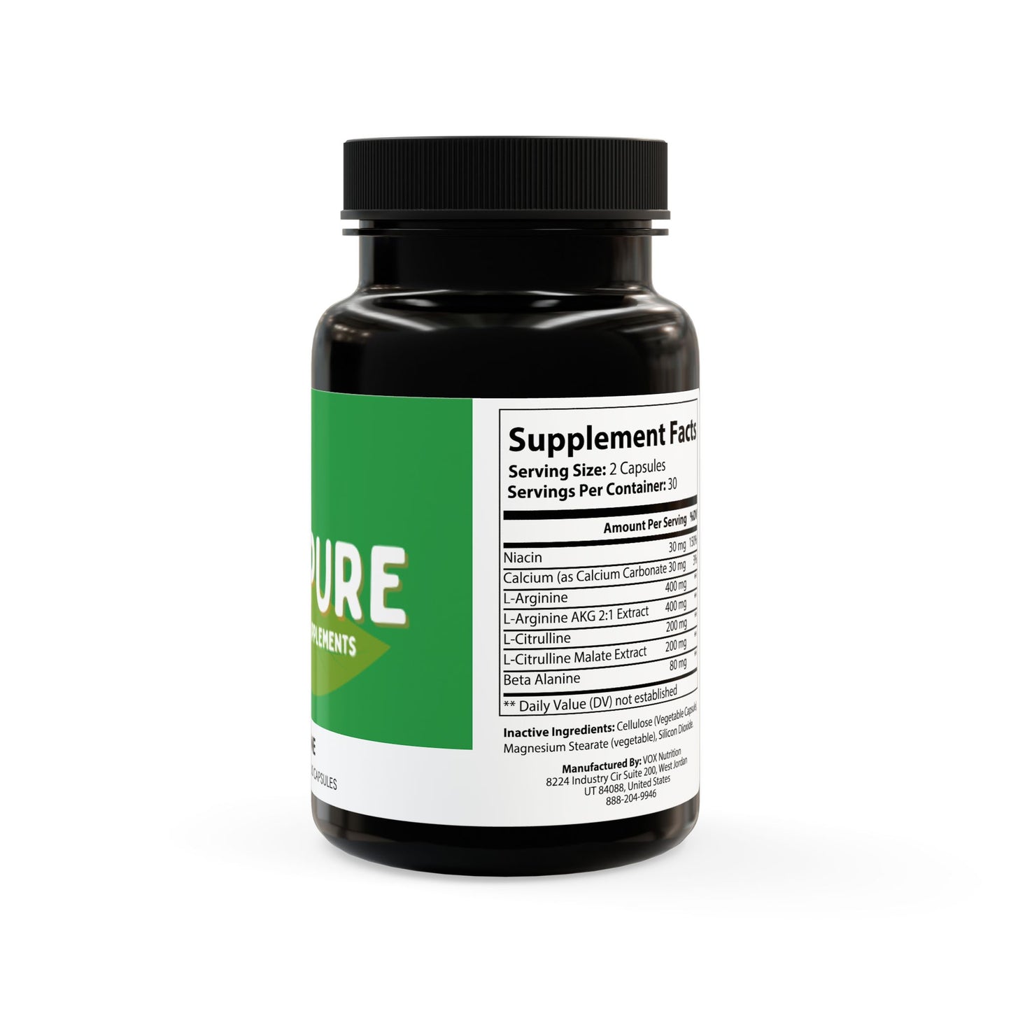 L-Arginine Supplement (60 Capsules)