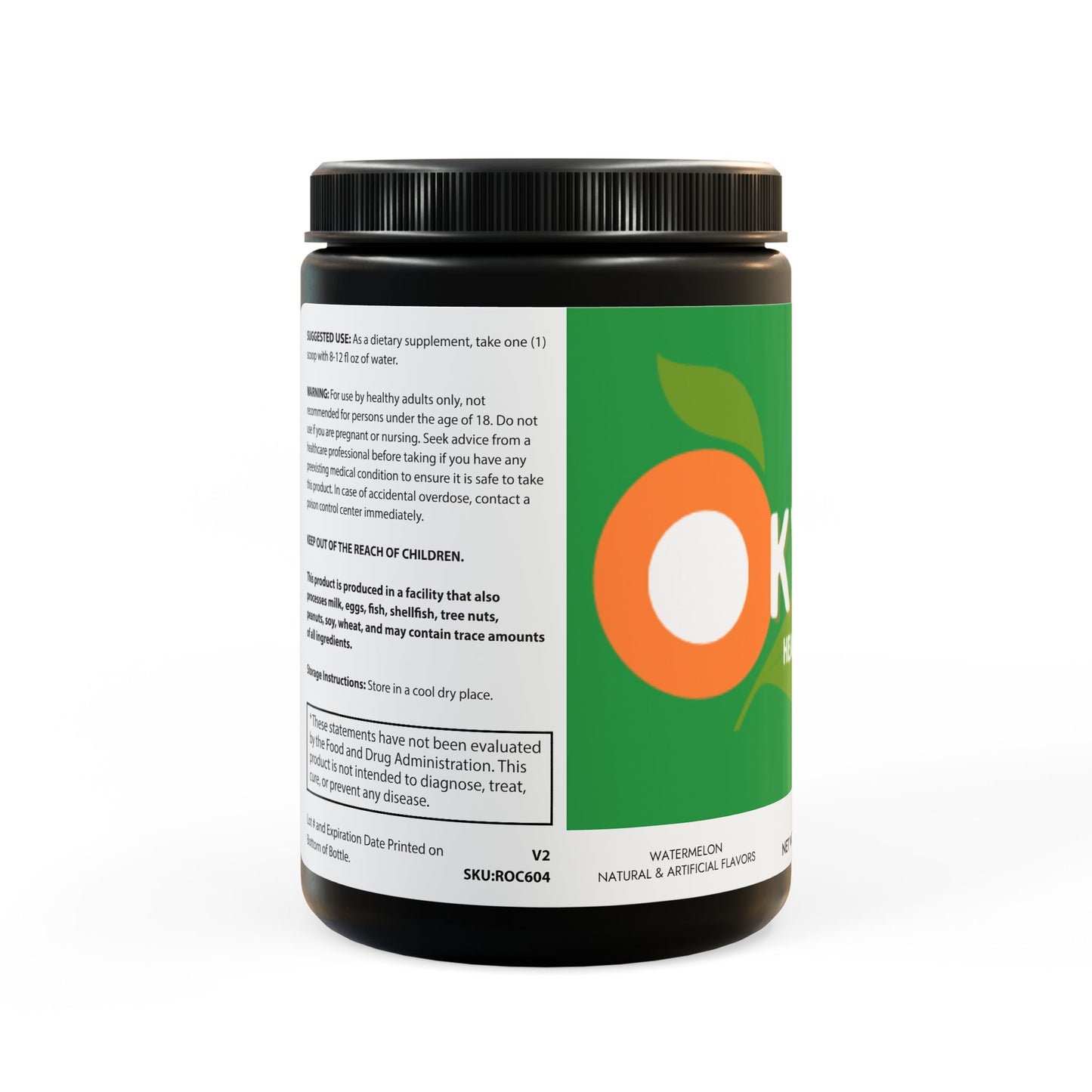 BCAA Supplement, Watermelon (325g, 11.46oz, 45 servings)