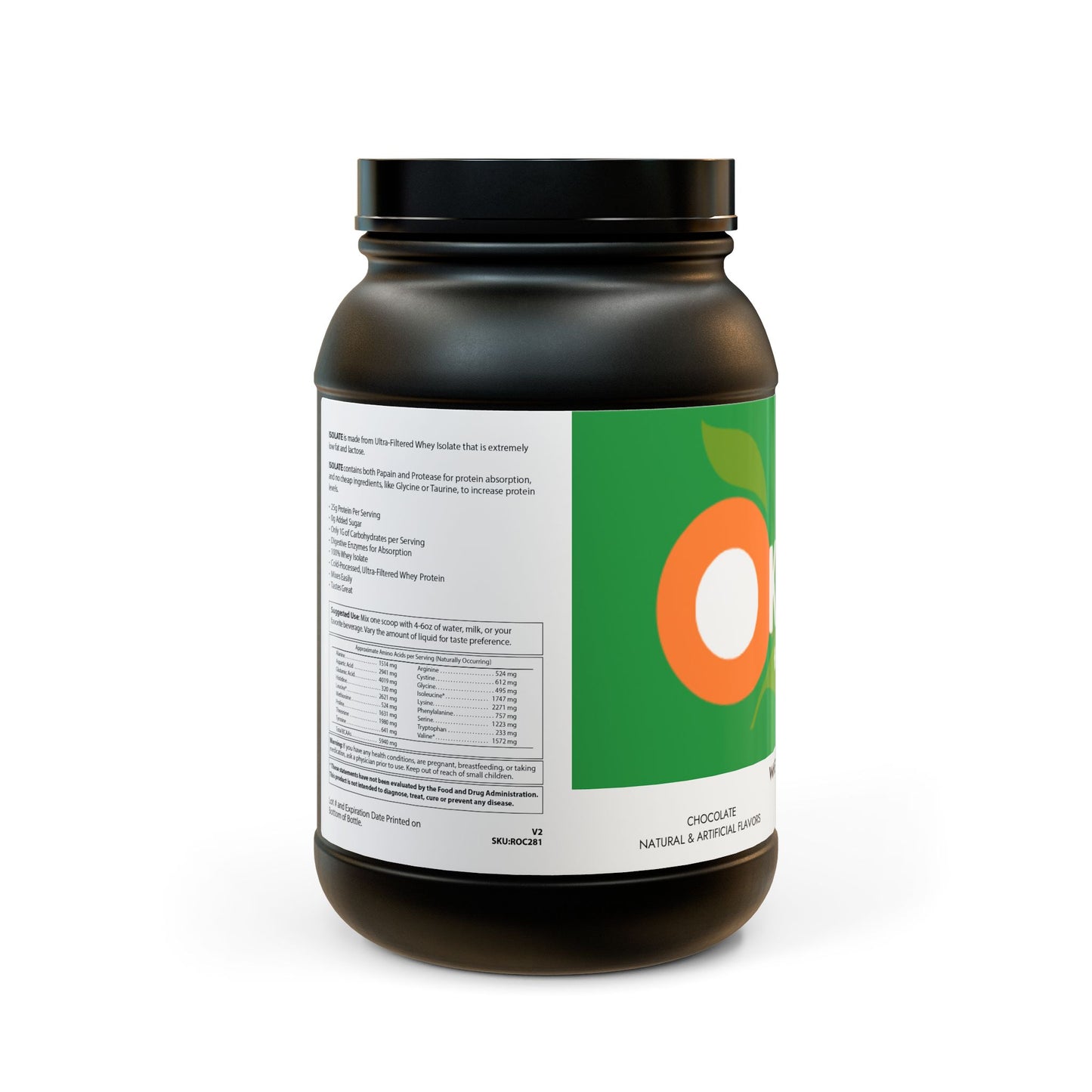 Whey Isolate Protein Supplement (907g, 2lb)